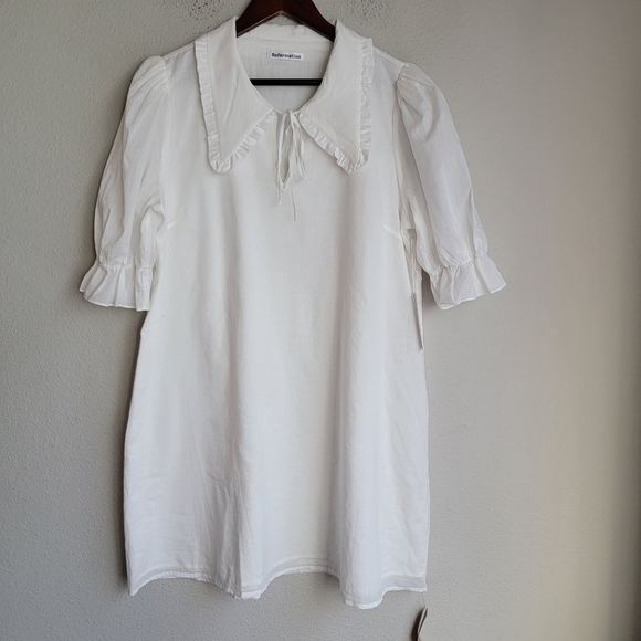 Reformation Driftwood Dress in Ivory size XL NWT - Picture 5 of 10